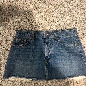 Parke Denim Mini Skirt